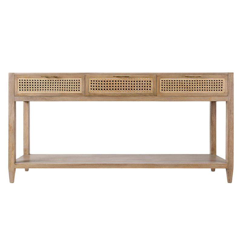 Etewah Cane Console Table