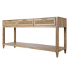 Etewah Cane Console Table