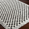 Livabliss Freud Checker Border Machine Woven Rug