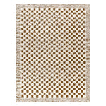 Livabliss Freud Checker Border Machine Woven Rug