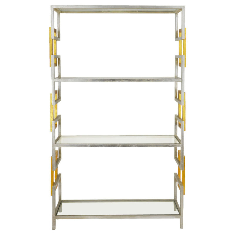 Silver and Gold Large Bookcase