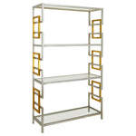 Silver and Gold Large Bookcase