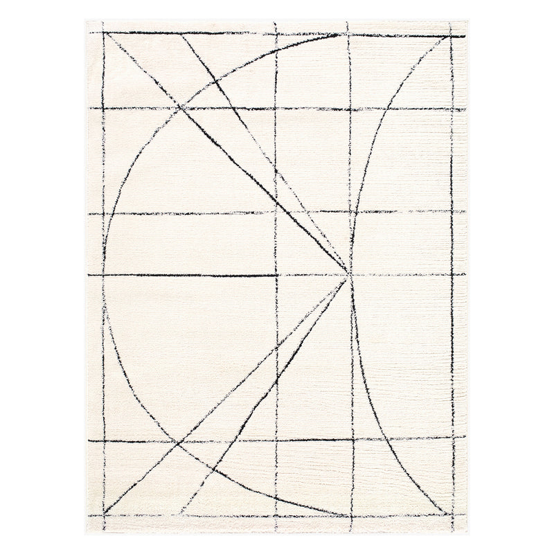 Galey Alix x Livabliss Architect Grid Machine Woven Rug