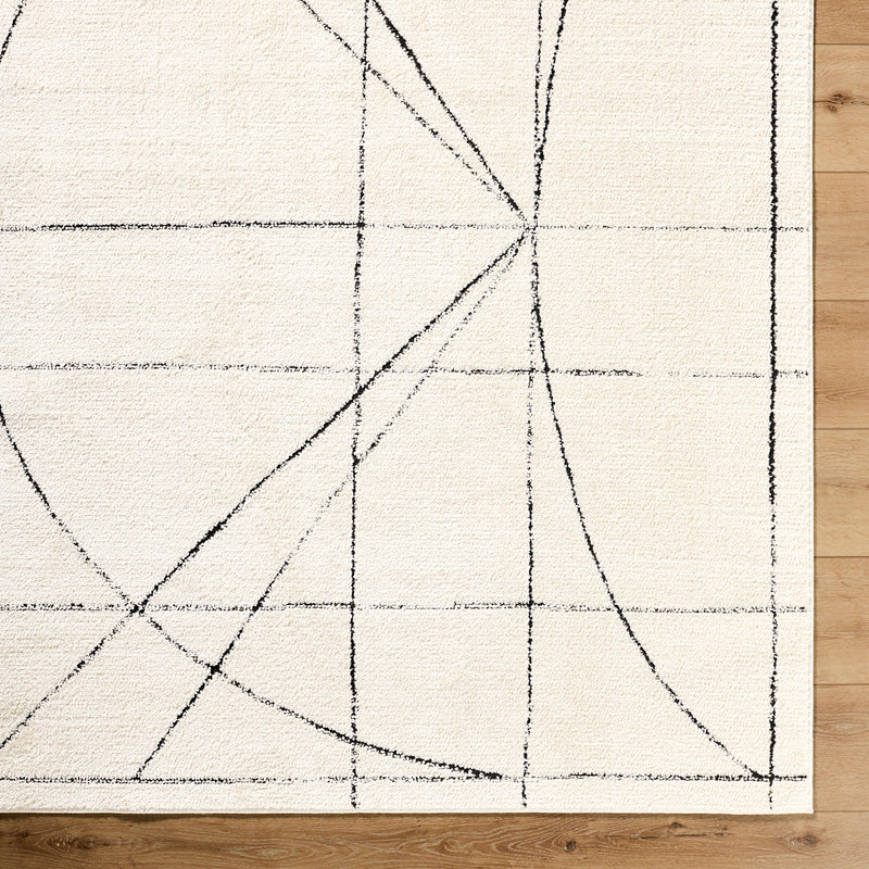 Galey Alix x Livabliss Architect Grid Machine Woven Rug