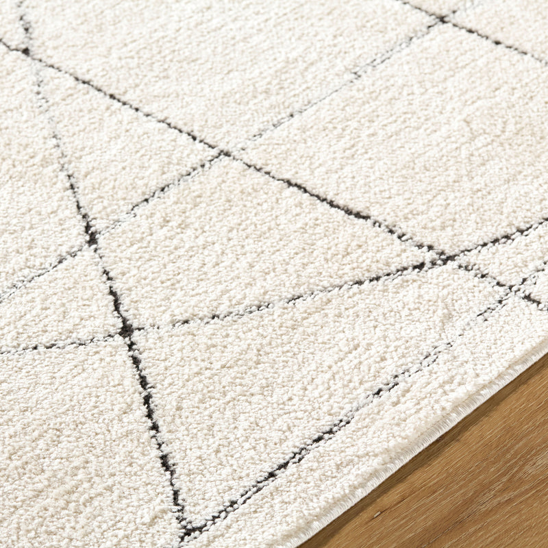 Galey Alix x Livabliss Architect Grid Machine Woven Rug