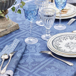 Garnier Thiebaut Harmonie Bleu Jacquard Napkin Set of 4