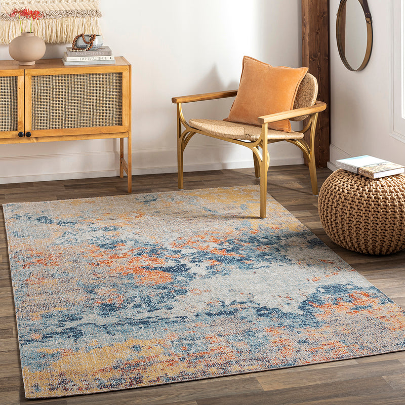 Livabliss Huntington Beach Sky Machine Woven Rug