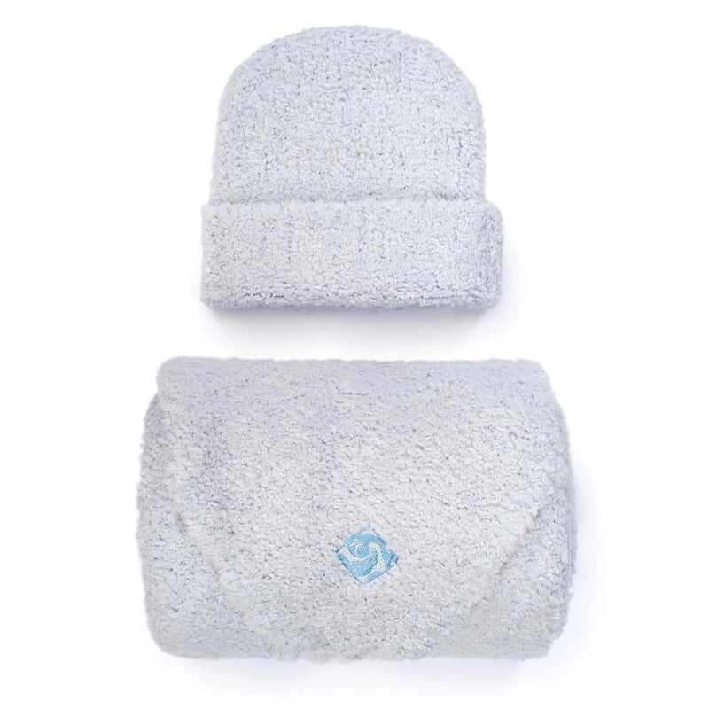 Kashwere Solid Cap & Baby Blanket