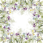 Garnier Thiebaut Iris D'Hiver Blanc Tablecloth