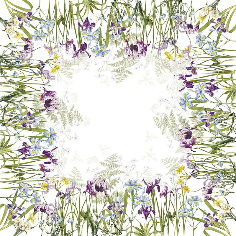 Garnier Thiebaut Iris D'Hiver Blanc Tablecloth