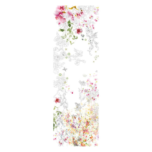 Garnier Thiebaut Jardin Sauvage Blanc Tablerunner