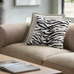 Jungle Zebra Throw Pillow