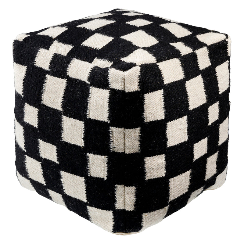 Jacinta Check Pouf