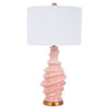 Old World Design Ceramic Ripple Table Lamp