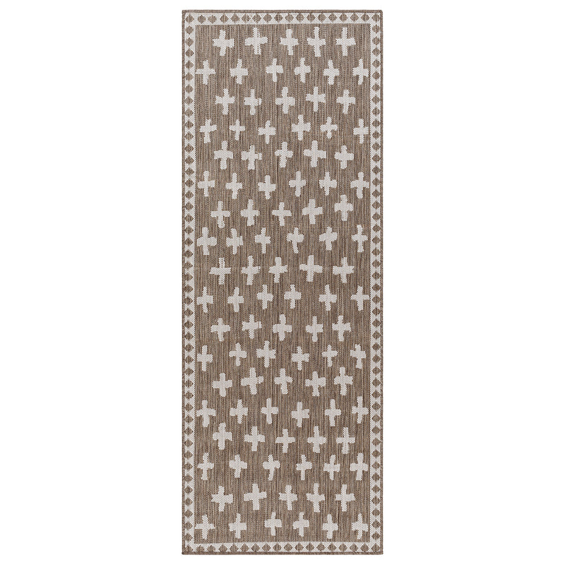 Livabliss Long Beach Cross Indoor/Outdoor Rug