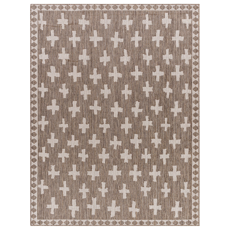 Livabliss Long Beach Cross Indoor/Outdoor Rug