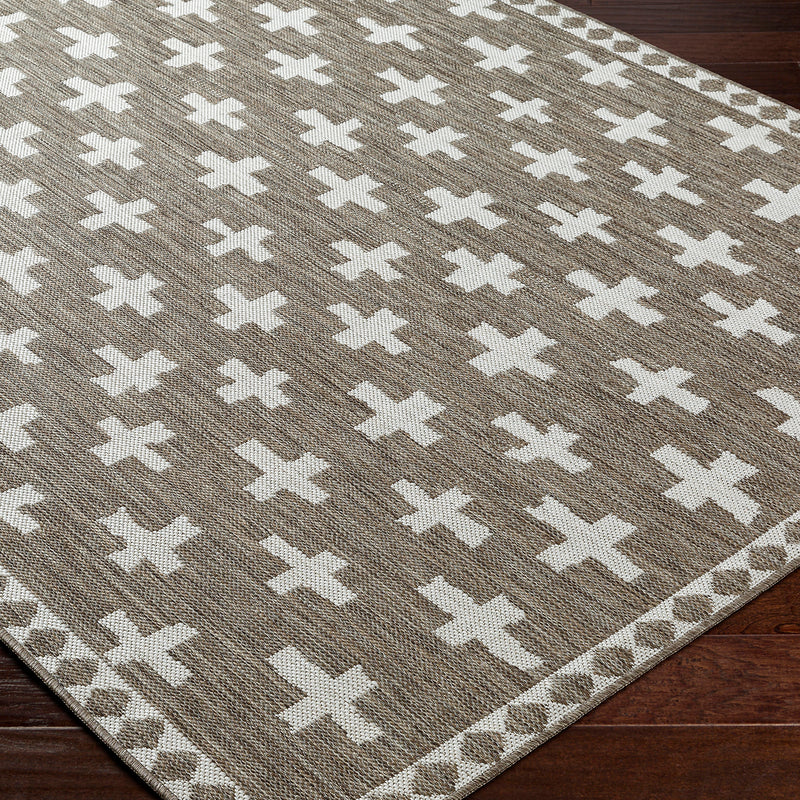 Livabliss Long Beach Cross Indoor/Outdoor Rug