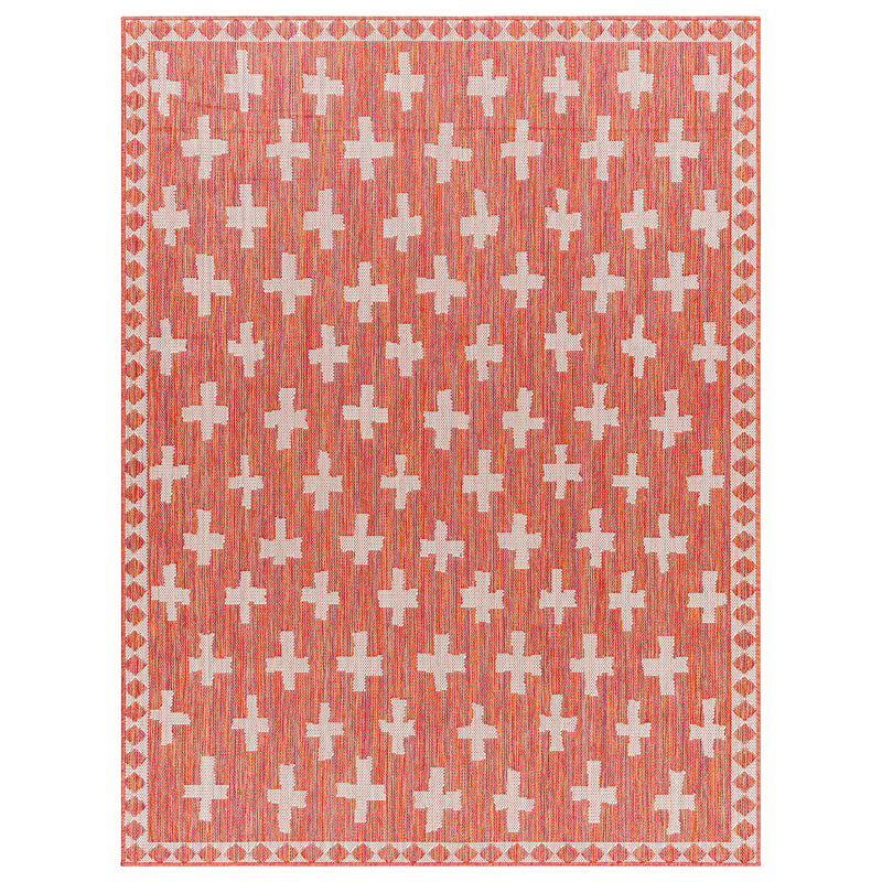 Livabliss Long Beach Cross Indoor/Outdoor Rug