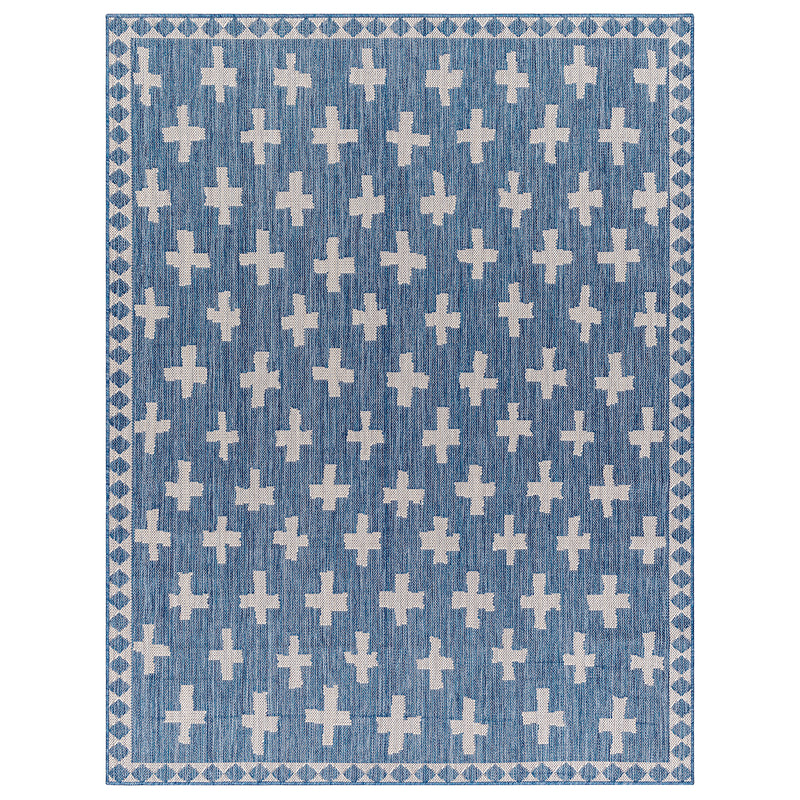 Livabliss Long Beach Cross Indoor/Outdoor Rug