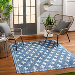 Livabliss Long Beach Cross Indoor/Outdoor Rug