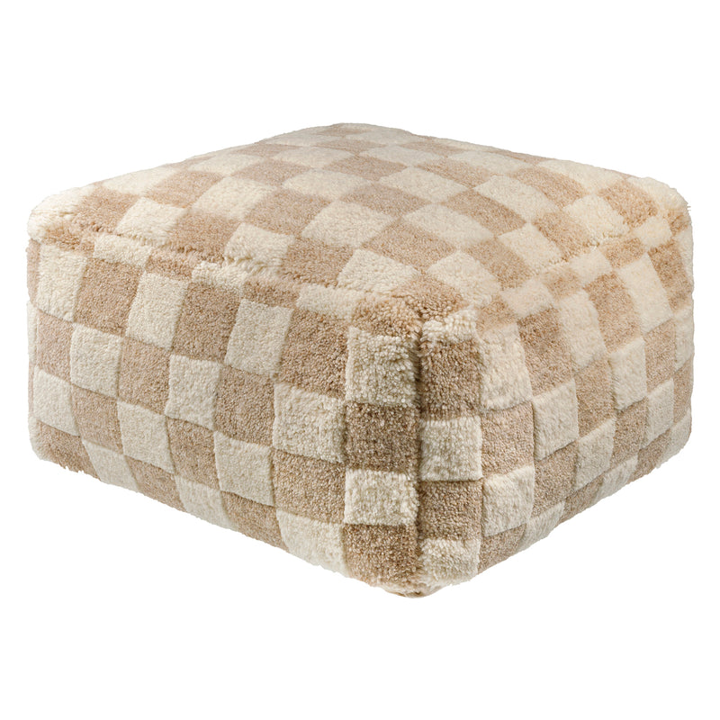 Lukas Checker Pouf