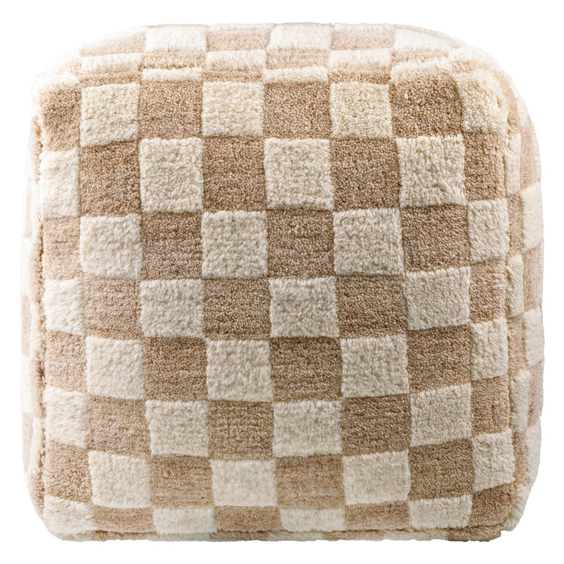 Lukas Checker Pouf