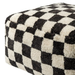 Lukas Checker Pouf