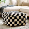 Lukas Checker Pouf