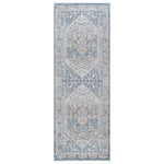 Livabliss Lillian Dark Blue Washable Rug