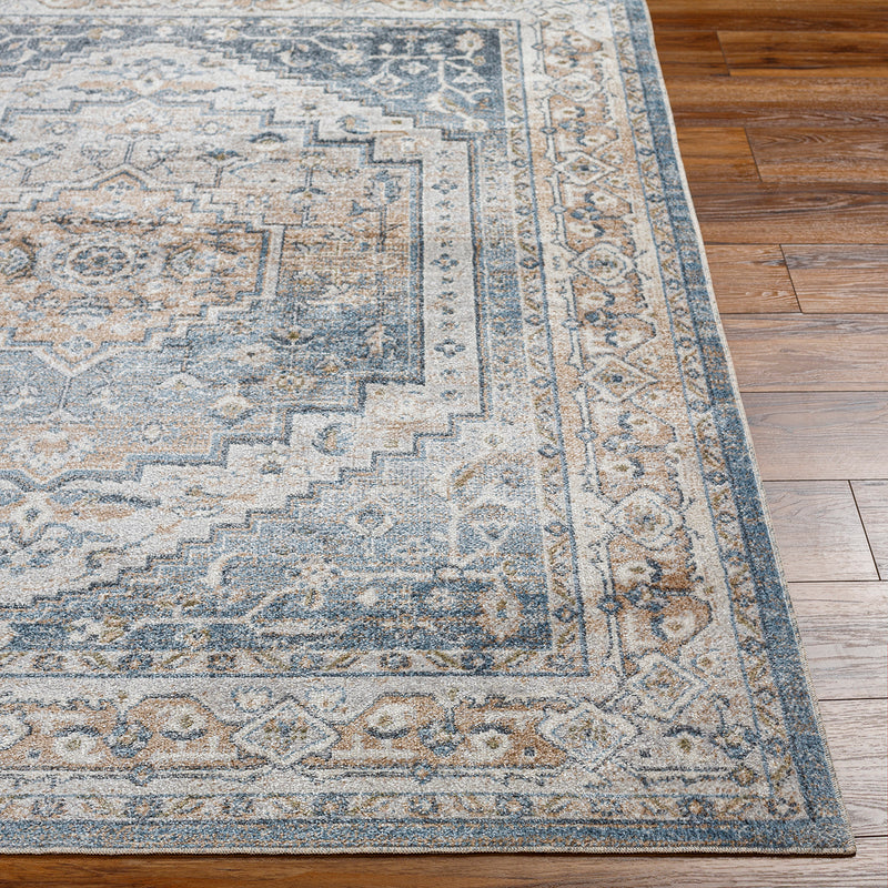 Livabliss Lillian Dark Blue Washable Rug