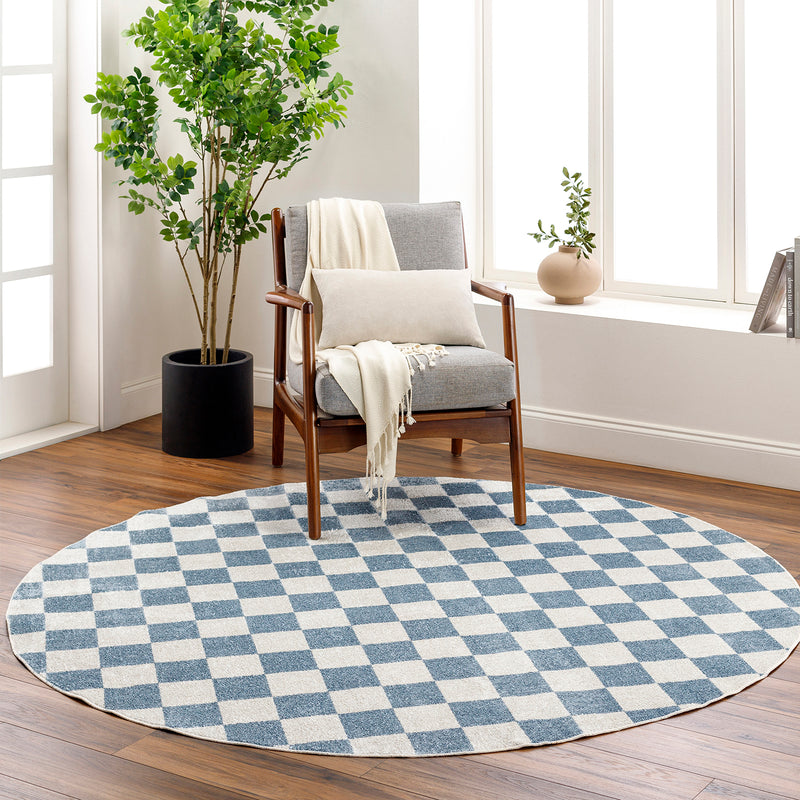 Livabliss Lillian Checker Washable Rug