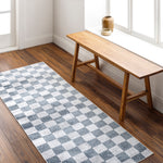 Livabliss Lillian Checker Washable Rug