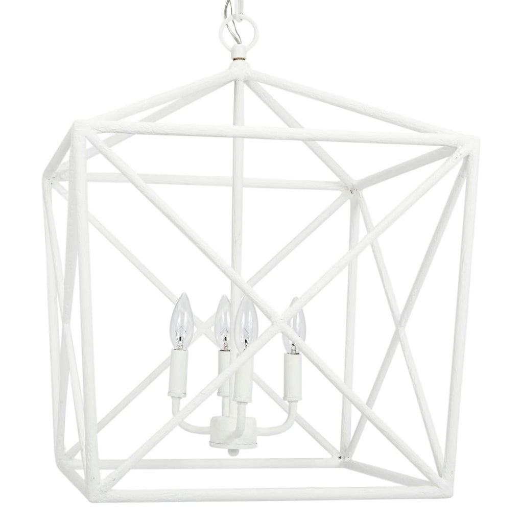 White Gesso Streit Lantern by Old World Design - Ivy Home