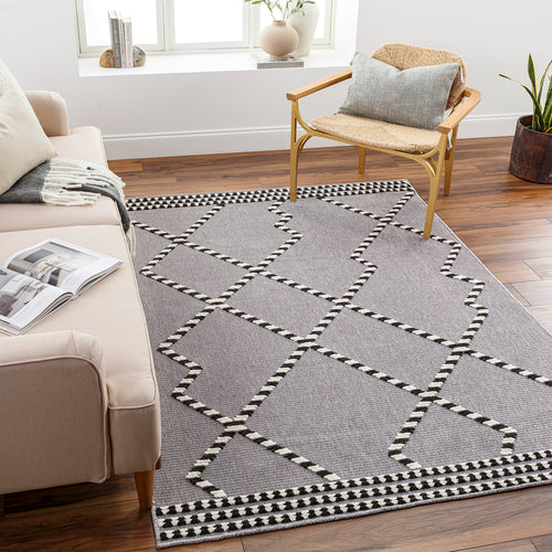 Livabliss Lyna Gray Washable Rug