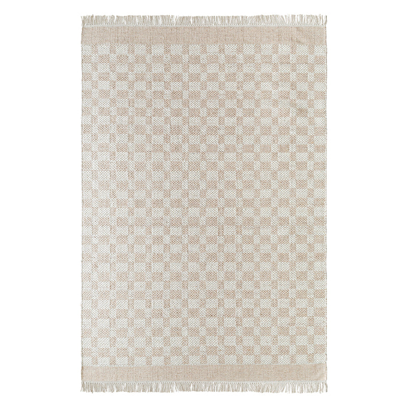 Livabliss Mardin Check Hand Woven Rug