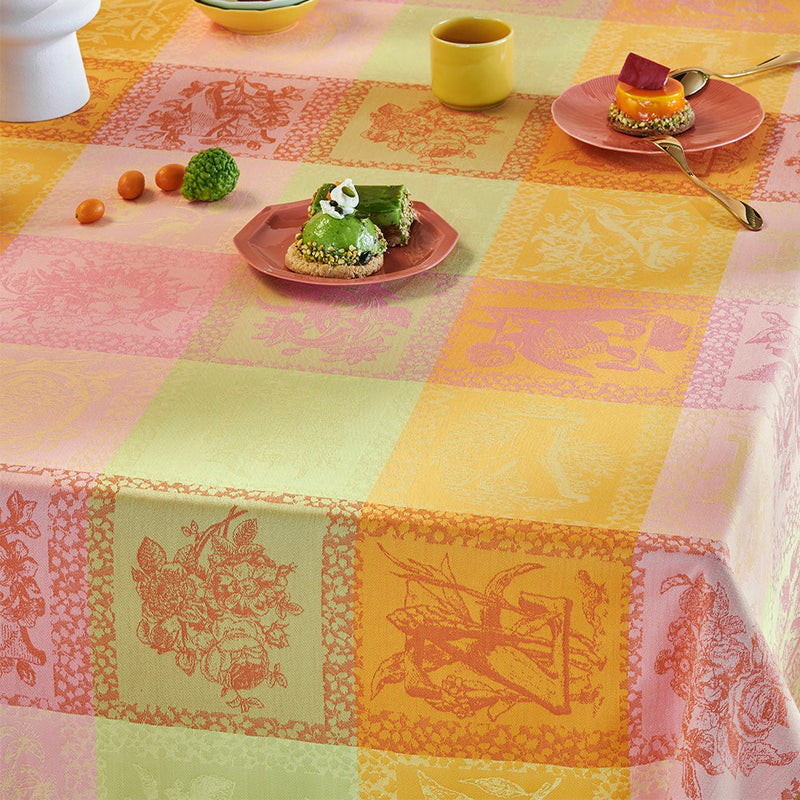 Garnier Thiebaut Mille Abecedaire Chatoyant Jacquard Tablecloth