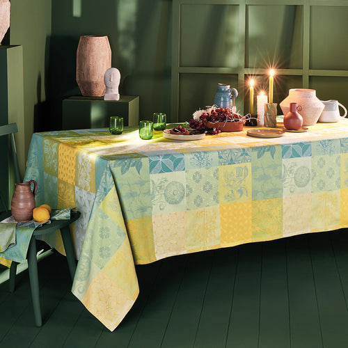 Garnier Thiebaut Mille Parfums Limoni Jacquard Tablecloth