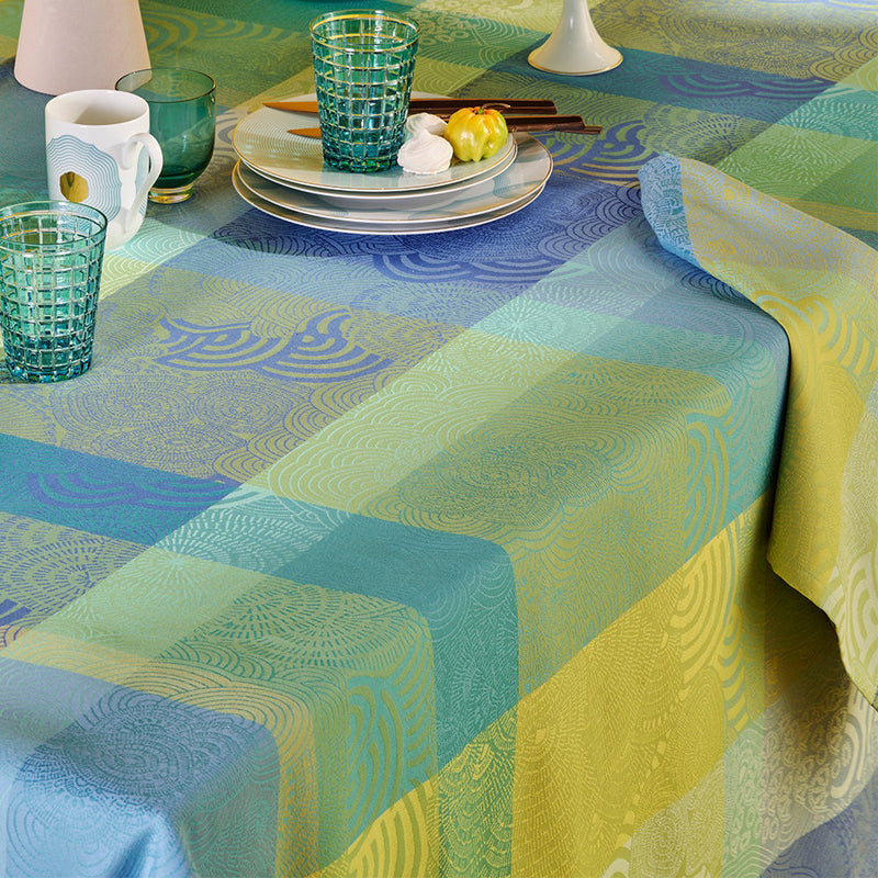 Garnier Thiebaut Mille Rainures Atoll Jacquard Placemat Set of 4