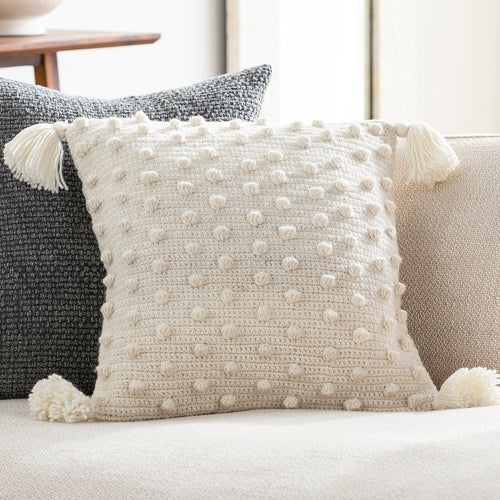 Makrome Dot Throw Pillow