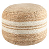 Mallows Stripe Jute Pouf