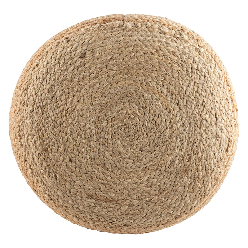 Mallows Stripe Jute Pouf