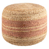 Mallows Stripe Jute Pouf