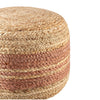 Mallows Stripe Jute Pouf