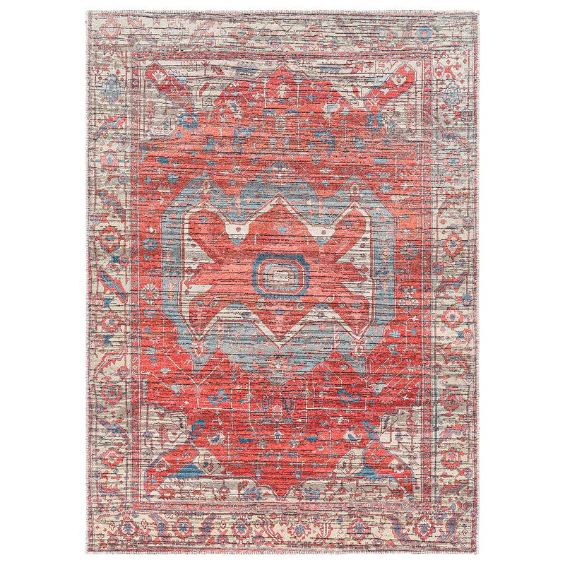 Livabliss Nolita Burgundy Washable Rug