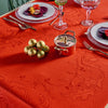 Garnier Thiebaut Noel Fruite Rouge Jacquard Tablecloth