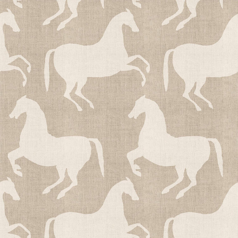 Mitchell Black Paper Horses Wallpaper