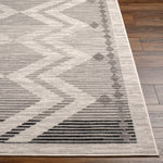 Livabliss Pisa Gray Machine Woven Rug