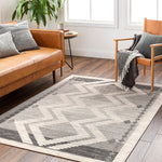 Livabliss Pisa Gray Machine Woven Rug