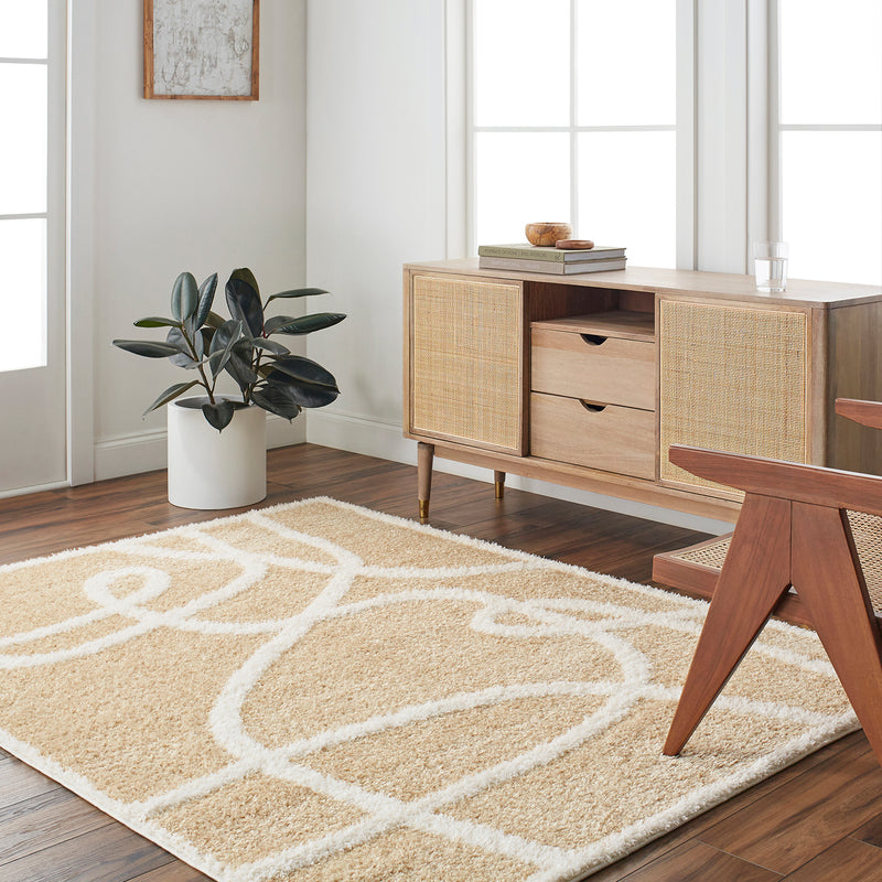 Livabliss Rodos Scribble Machine Woven Rug