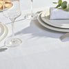 Garnier Thiebaut Signature Blanc Jacquard Tablecloth